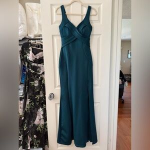 Emerald Sundae Emerald Green Long Evening Maxi Dress